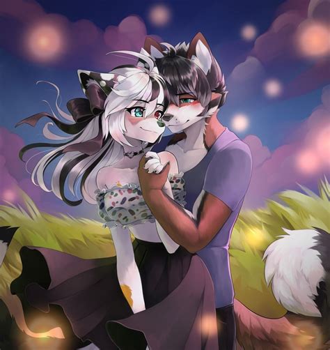 anime wolf furry couples anime keren