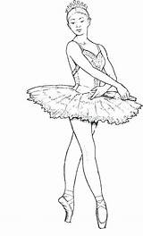 Coloring Pages Tutu Ballet Dancer Printable Getcolorings Color Print sketch template