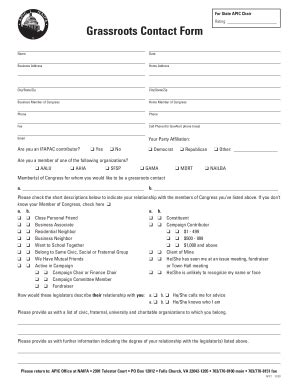 fillable  legislative contact formpdf fax email print pdffiller