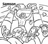 Samson Coloring Pages Bible Sunday School Kids Story La Para Color Historia Dibujos Preschoolers Printable Colorear Children Activities Crafts Sheets sketch template