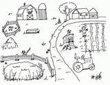 Coloring Pages Farm Preschool Kids Preschoolers sketch template