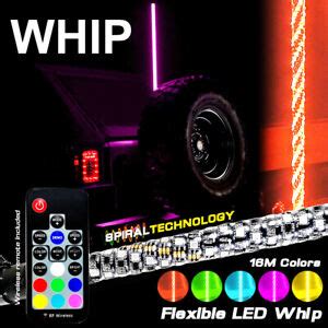 led whip lights pro color changing rgb spiral  remote  usa flag ft ft ft ebay