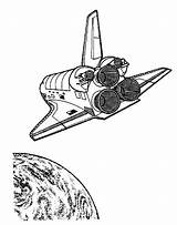 Space Kleurplaten Shuttle Aarde Kleurplaat Ruimtevaart Coloring Travel Fun Kids Pages Van Ruimte Naar Terug Zo sketch template