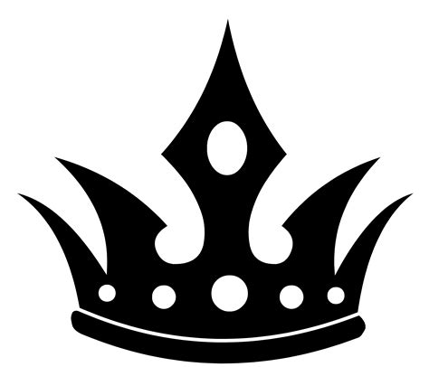 king crown silhouette clipart