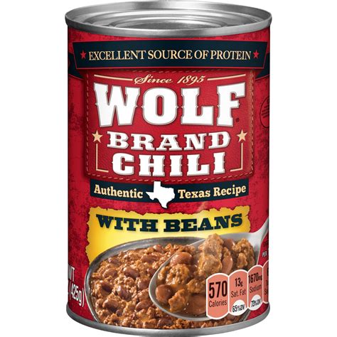 wolf brand chili  beans  oz walmartcom