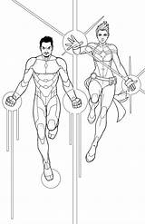 Avengers Kamala Khan sketch template
