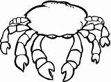 Crab Pages Kids Coloring Printable Drawing Template Templates Getdrawings sketch template