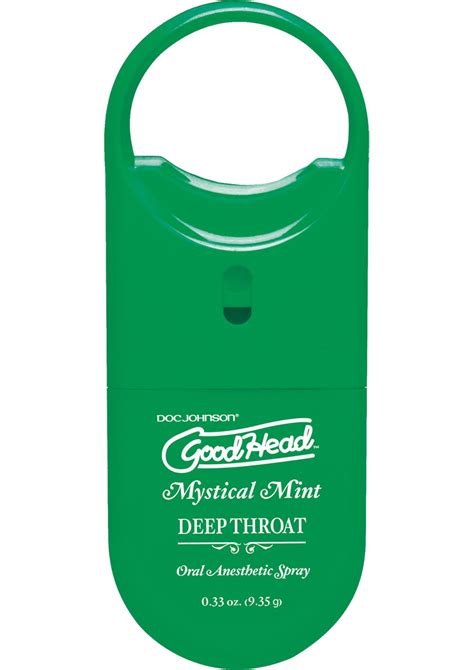 goodhead deep throat to go oral anesthetic spray mint 33 ounce