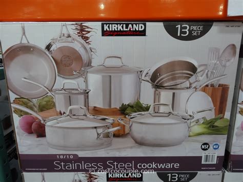 Kirkland Signature 13pc Stainless Steel Cookware Set
