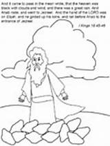 Coloring Elijah Kings Pages Bible Clouds Dark Ws sketch template