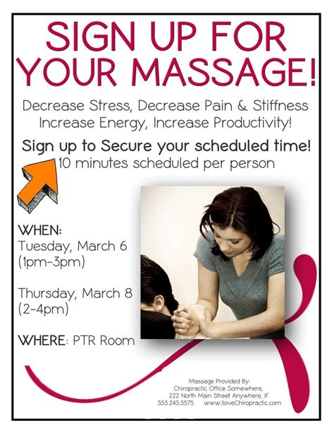 25 best images about massage flyer on pinterest