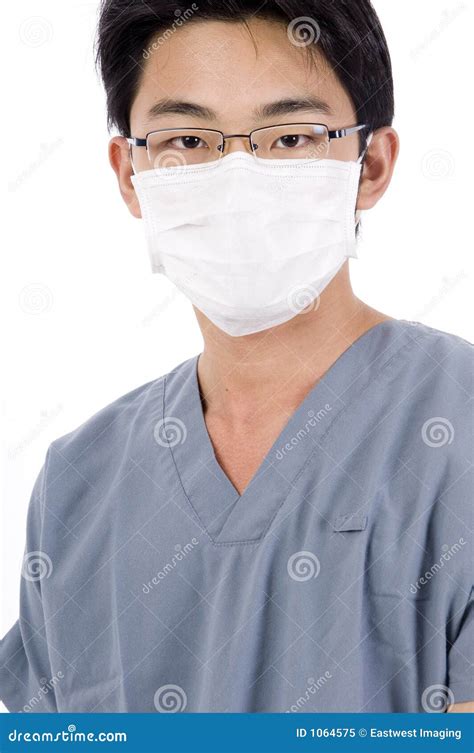 male nurse stock image image  asian isolated scrubs
