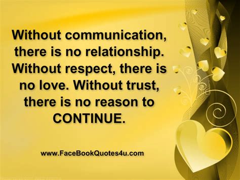 Awesome Quotes Without Communication There Is No Relationship