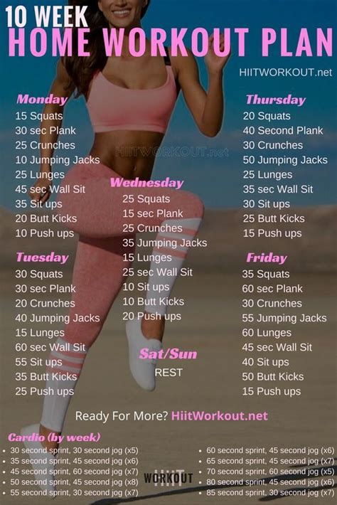 This Is The Best Plan For A Home Workout With Free Weekends And No