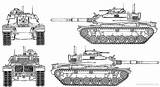 M60 Patton Mbt Army Military Tanks Blueprints Armyrecognition Identification Marzo Industry sketch template