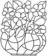 Flower Coloring Pages Big Adults Printable Getdrawings sketch template