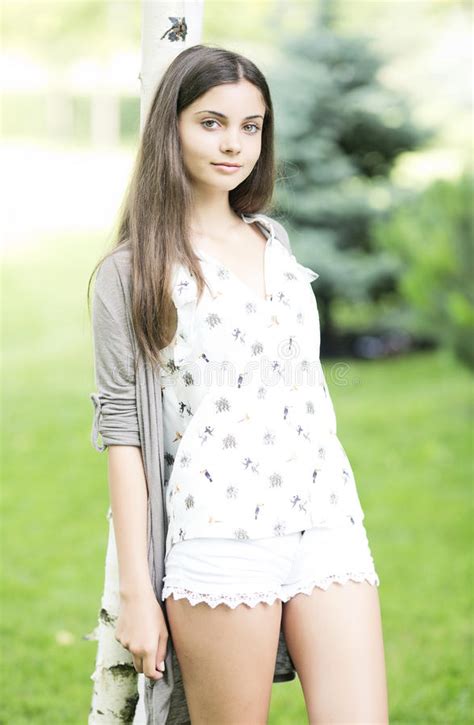 beautiful teen girl outdoor stock image image of attractive model 33118429