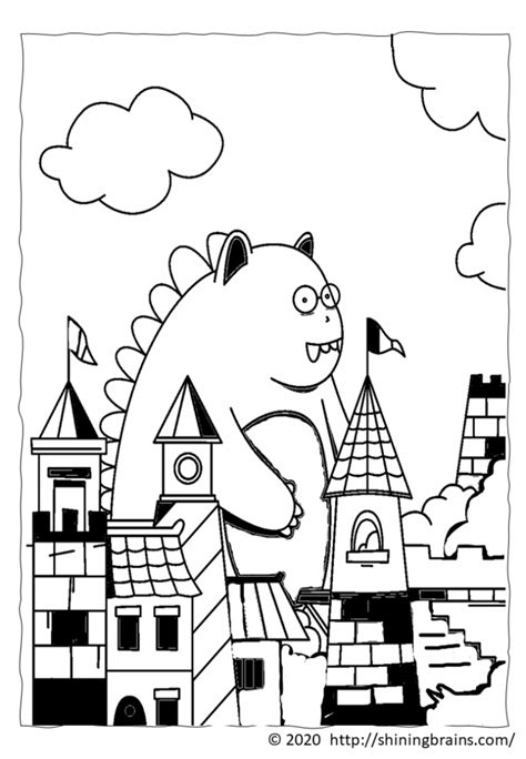 fun colouring pages  colouring printables shining brains