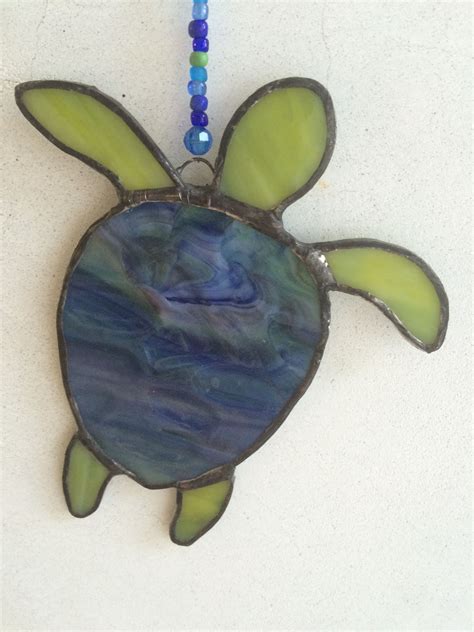 stained glass sea turtle  images glass bottles art sea glass