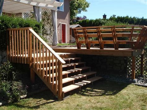 Outdoor Deck Railing Designs Gartentreppe Gartengestaltung