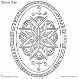 Egg Easter Designs Pysanky Eggs Ukrainian Patterns Printable Pysanka Crafts Coloring Colouring Pages sketch template