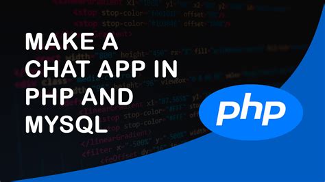 chat application  php  mysql doctorcode
