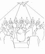 Pentecost Pentecoste Pentecostes Colorir Desenhos Pentakosta Roh Kudus Catequese Hari Turunnya Blagdan Uz Duhova Cristiana Sekolah Minggu Ligia Biasanya Ditampilkan sketch template