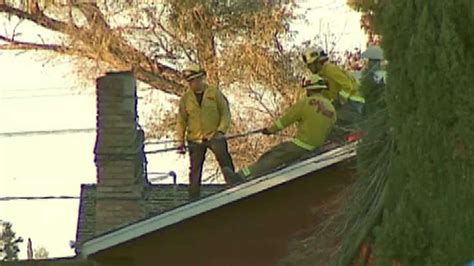 burglar stuck  chimney dies  homeowner lights fire fox news