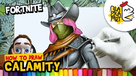 draw calamity skin fortnite battle royale characters drawing