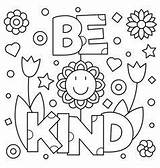 Coloring Pages Kind Inspirational Kindness Colouring Kids Sheets Printable Choose Mental Health Vector Print Week 30seconds Awareness Color Mindfulness Inspire sketch template