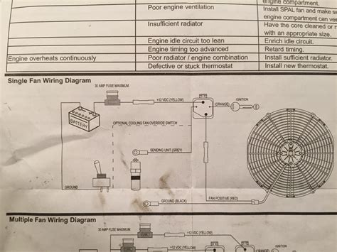 spal fan wiring diagram single