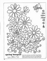 Quilling Quiling Creanad Beginner Gabarit Bouquet Kagit Sanati Verob Specimens Colouring Esquemas sketch template