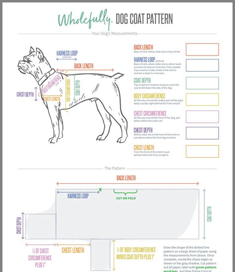 dog coat sewing patterns  printable printable templates