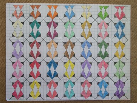 studio learning graph paper at the kitchen table
