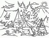 Coloring Pages Camp Summer Kids Popular Seasons sketch template