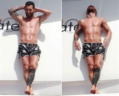 Kenneth In The 212 Jump Lionel Messi S Abs Soak Up Sun On Vacation