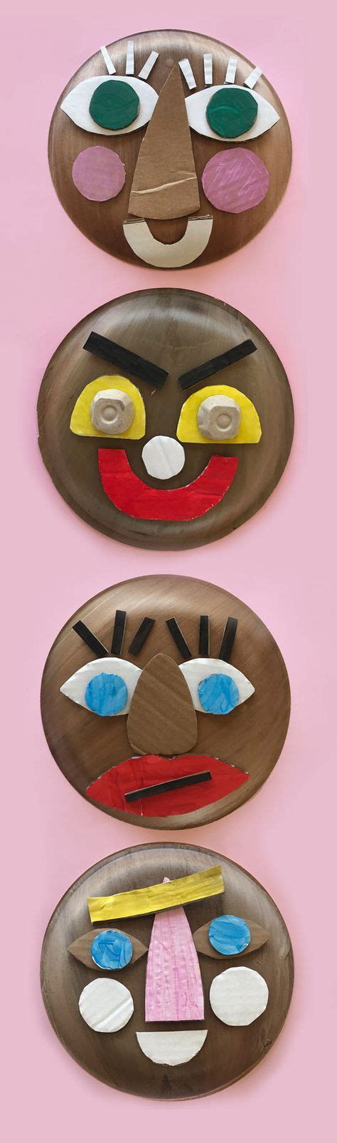 paper plate faces   craft activities  kids art activities