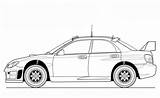 Subaru Coloring Pages Brz Cars Impreza Supercoloring Template Sketch sketch template