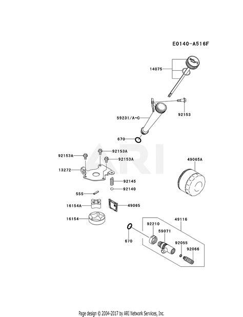 kawasaki frv ds  stroke engine frv parts diagram  lubrication equipment