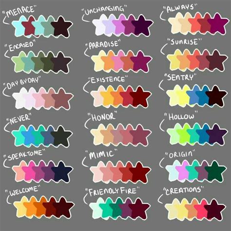 color palette challenge combinations  colors