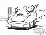 Racing Car Funny Kids Coloring Nhra Color Downloadable Fuel Top sketch template