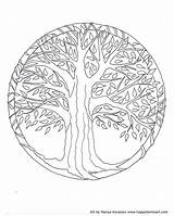 Coloring Tree Pages Life Celtic Adult Mandala Willow Adults Printable Spring Family Young Print Weeping Template Color Happyfamilyart Colouring Coloringhome sketch template