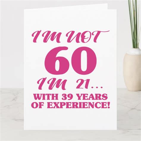 Funny 60th Birthday Card Uk