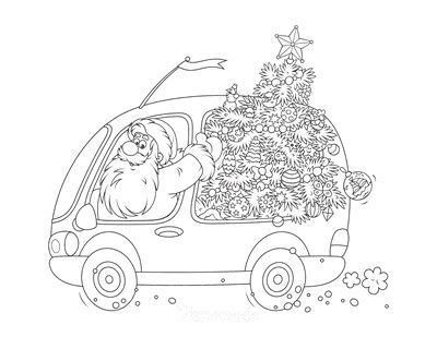 christmas coloring pages  kids adults santa coloring