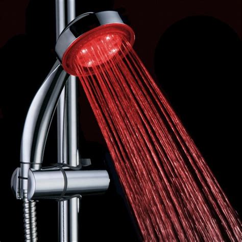 red  color led illuminated showers  color box bathroom fixtures led color color box