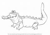 Crocodile Pan Peter Drawing Draw Step Cartoon Drawings Kid Easy Disney Drawingtutorials101 Sketches Pencil Characters Paintingvalley Learn Collection Visit sketch template