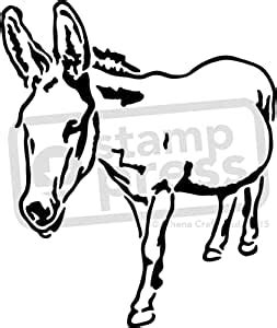 amazoncom  friendly donkey wall stencil template ws