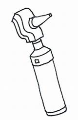 Medical Clipart Otoscope Sketch Cliparts Library Aid First sketch template