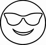 Coloriage Smiley Emojis Colorier Jecolorie Impressionnant Templates Luxe Lunettes Benjaminpech Inspirant Remarquable Emojie Everfreecoloring Coloriages Coloori sketch template