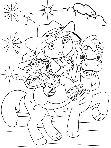 dora coloring pages printable educative printable cartoon coloring